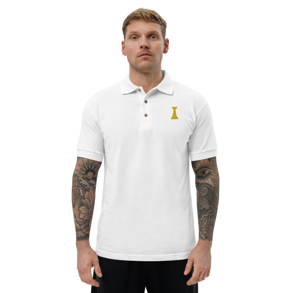 Golden Rook Embroidered Polo Shirt