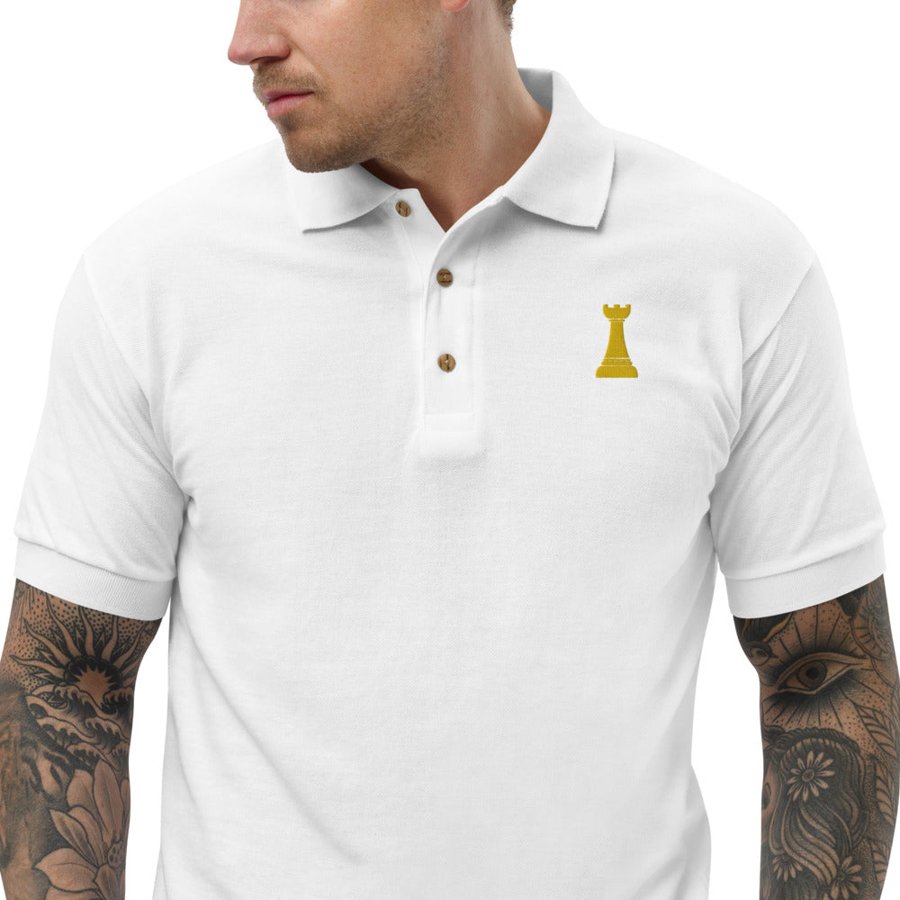 Golden Rook Embroidered Polo Shirt
