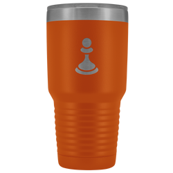 Laser etched Pawn 30 Ounce stainless steel Vacuum insulated hot and cold beverage Tumbler