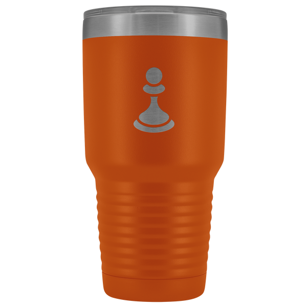 Laser etched Pawn 30 Ounce stainless steel Vacuum insulated hot and cold beverage Tumbler