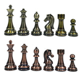 Metallic Candidate Chess Pieces with 4-1/4" King