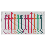 Chess spectrum pieces Beach Towel