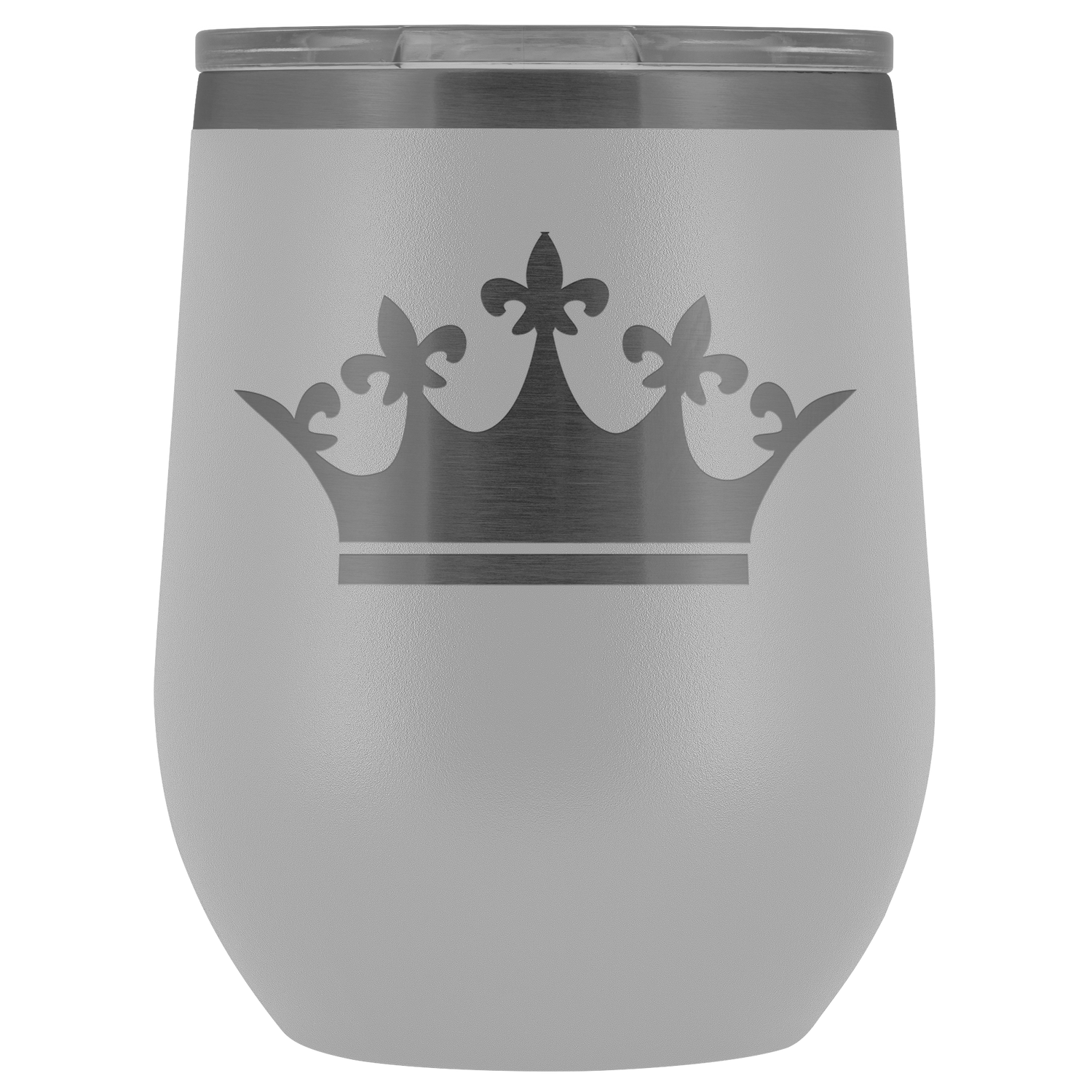Queen Tiara Laser etched Wine Tumbler