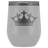 Queen Tiara Laser etched Wine Tumbler