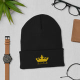 King embroidered Cuffed Beanie