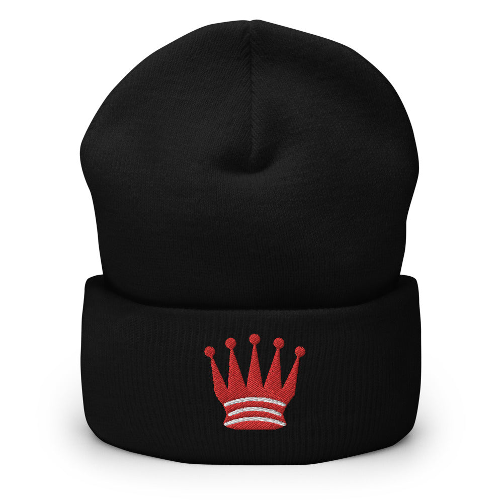 Queen Crown Cuffed Beanie