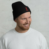 Bishop embroidered Cuffed Beanie