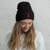 Bishop embroidered Cuffed Beanie