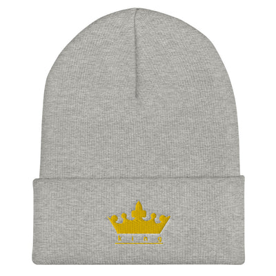 King embroidered Cuffed Beanie