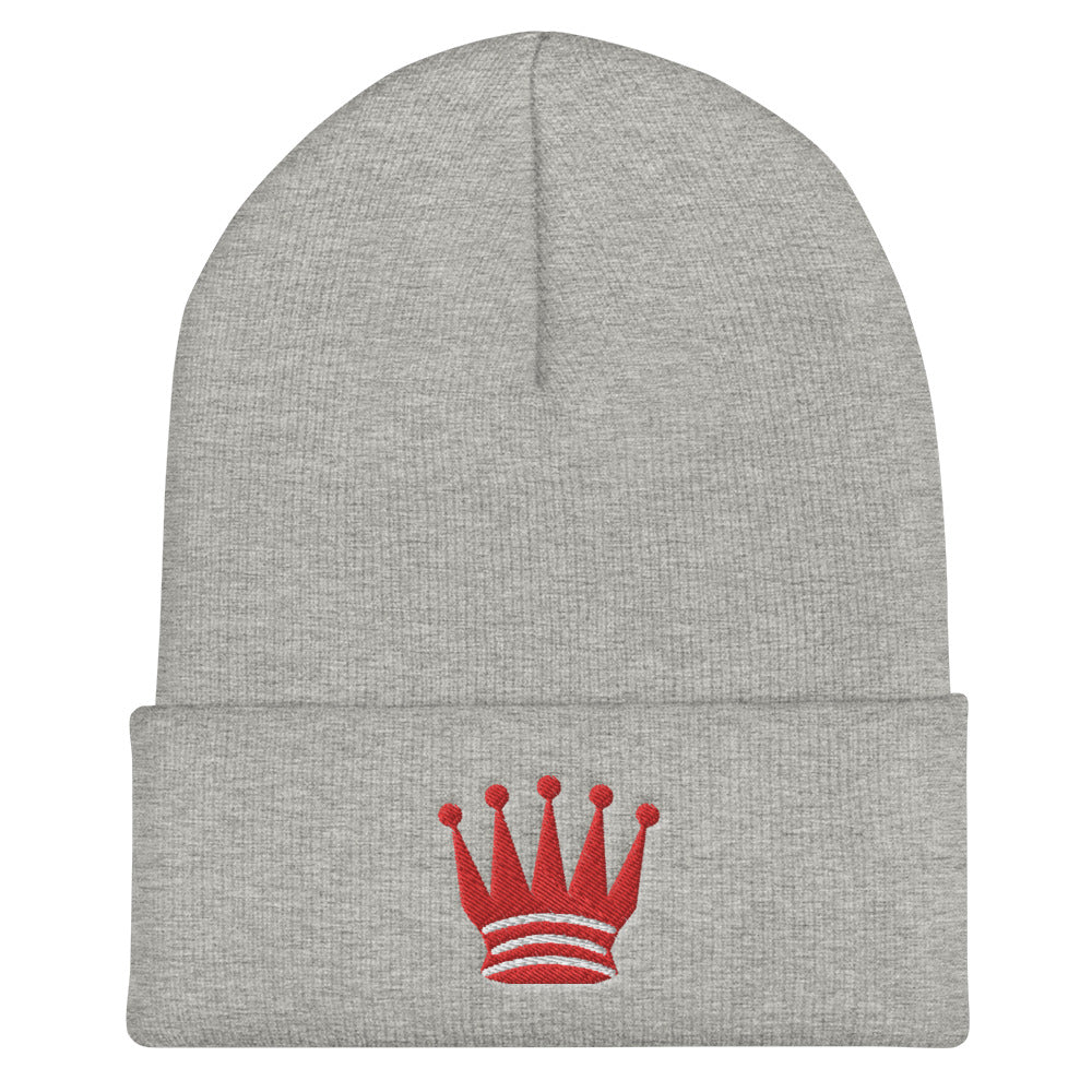 Queen Crown Cuffed Beanie