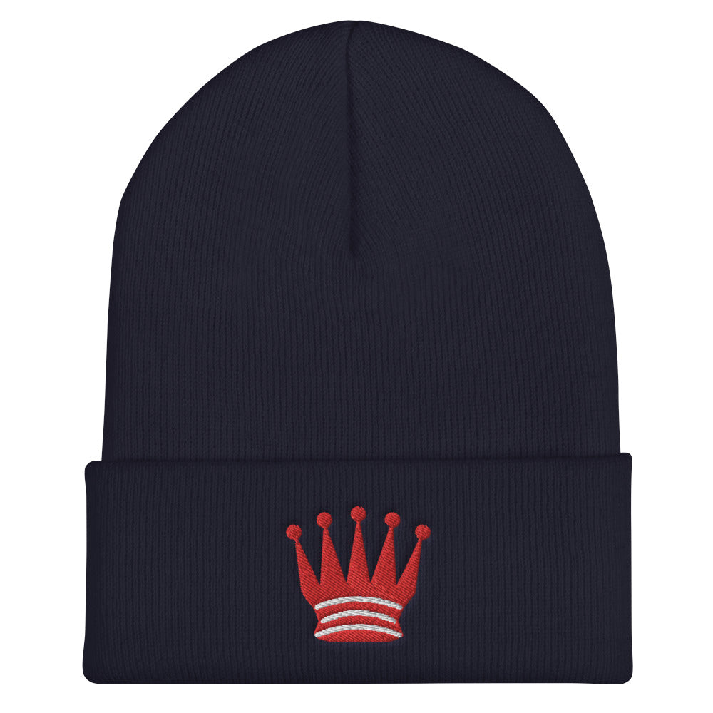 Queen Crown Cuffed Beanie