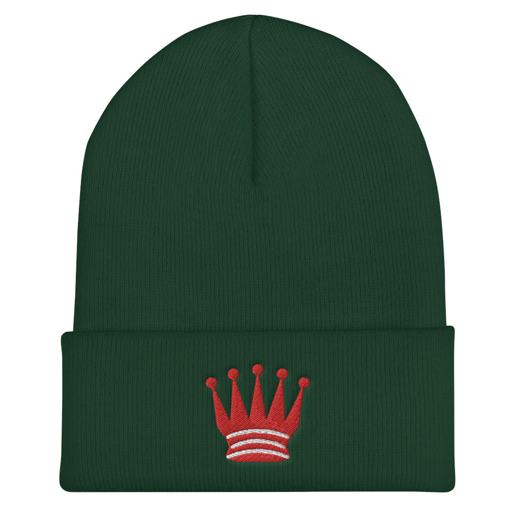 Queen Crown Cuffed Beanie