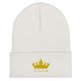 King embroidered Cuffed Beanie