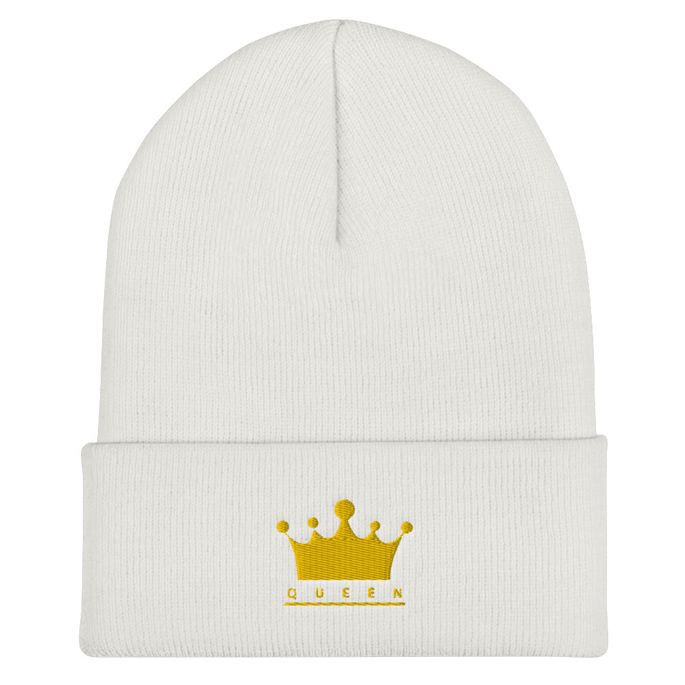 Queen embroidered Cuffed Beanie