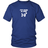 Stop picking on pawns! - Adult Unisex T-Shirt