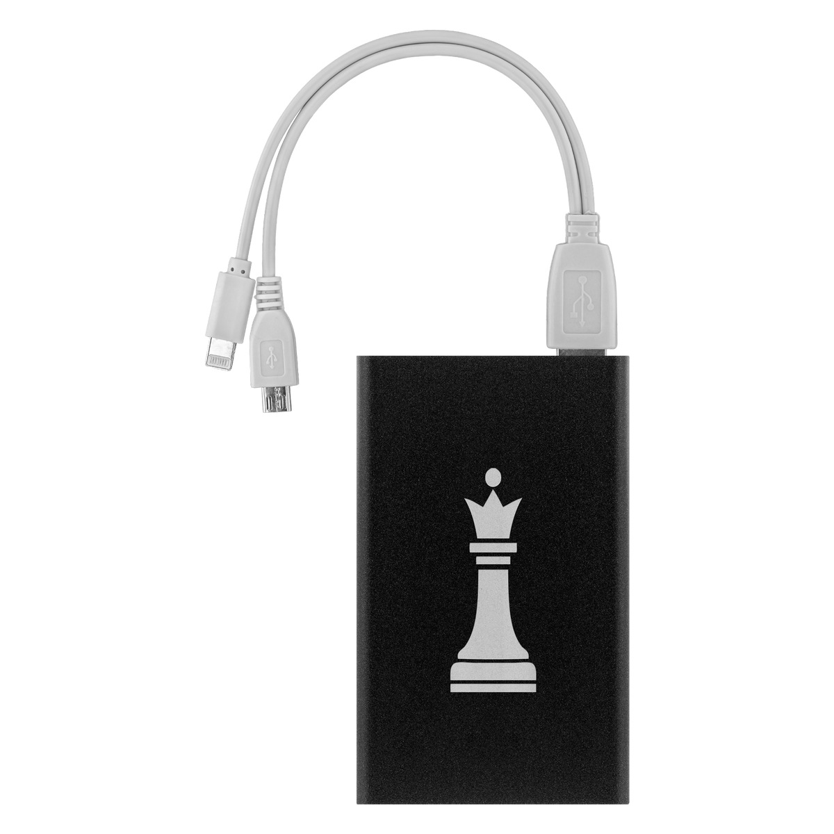 Chess Queen laser etched Lithium-Ion power bank