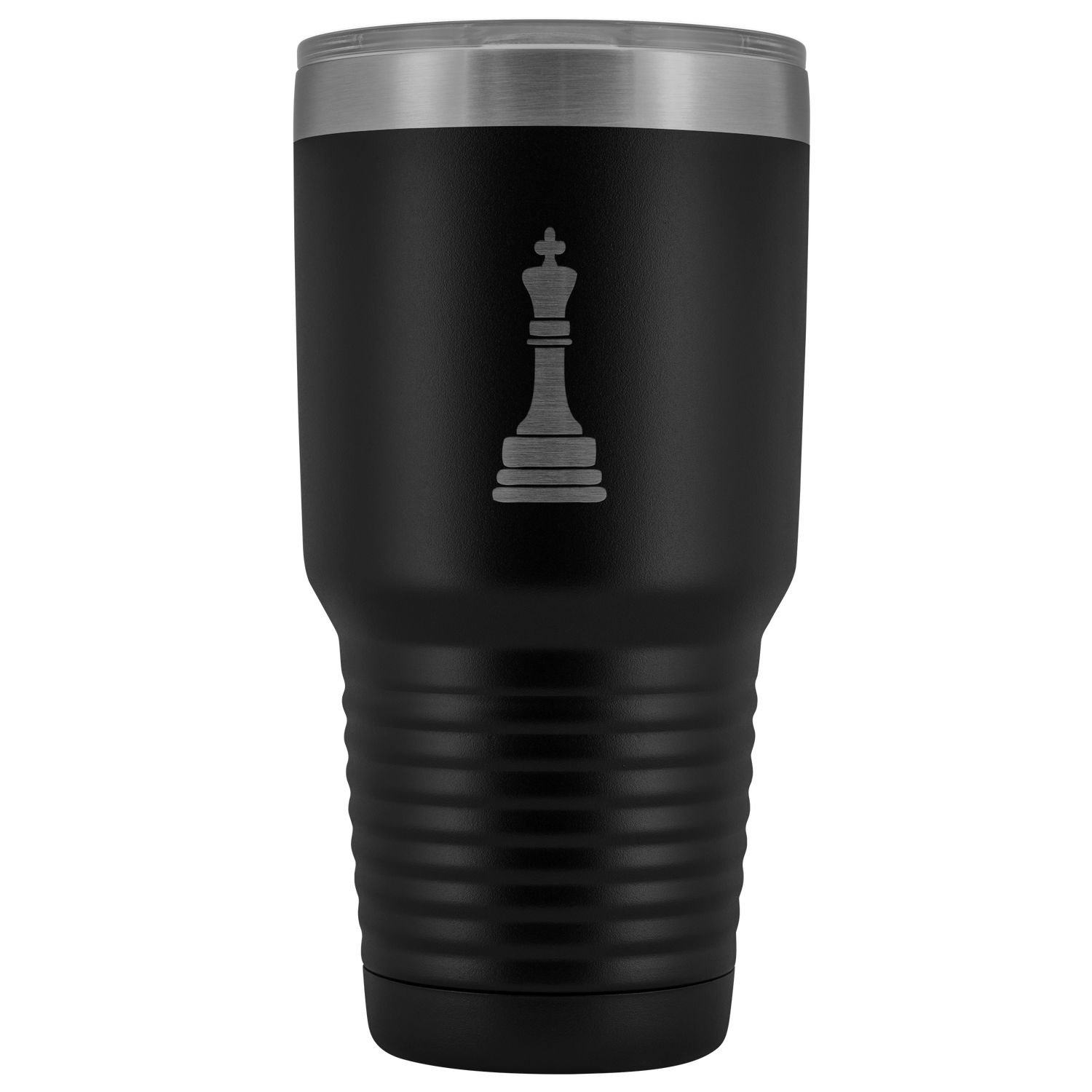 Laser etched King 30 Ounce stainless steel Vacuum insulated hot and cold beverage Tumbler