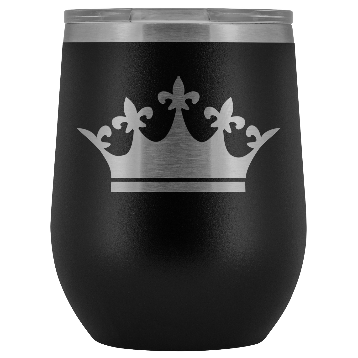 Queen Tiara Laser etched Wine Tumbler