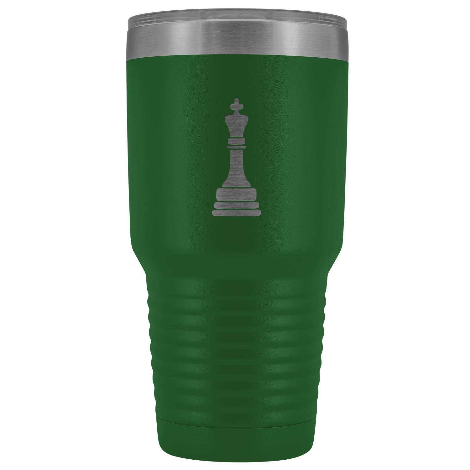Laser etched King 30 Ounce stainless steel Vacuum insulated hot and cold beverage Tumbler