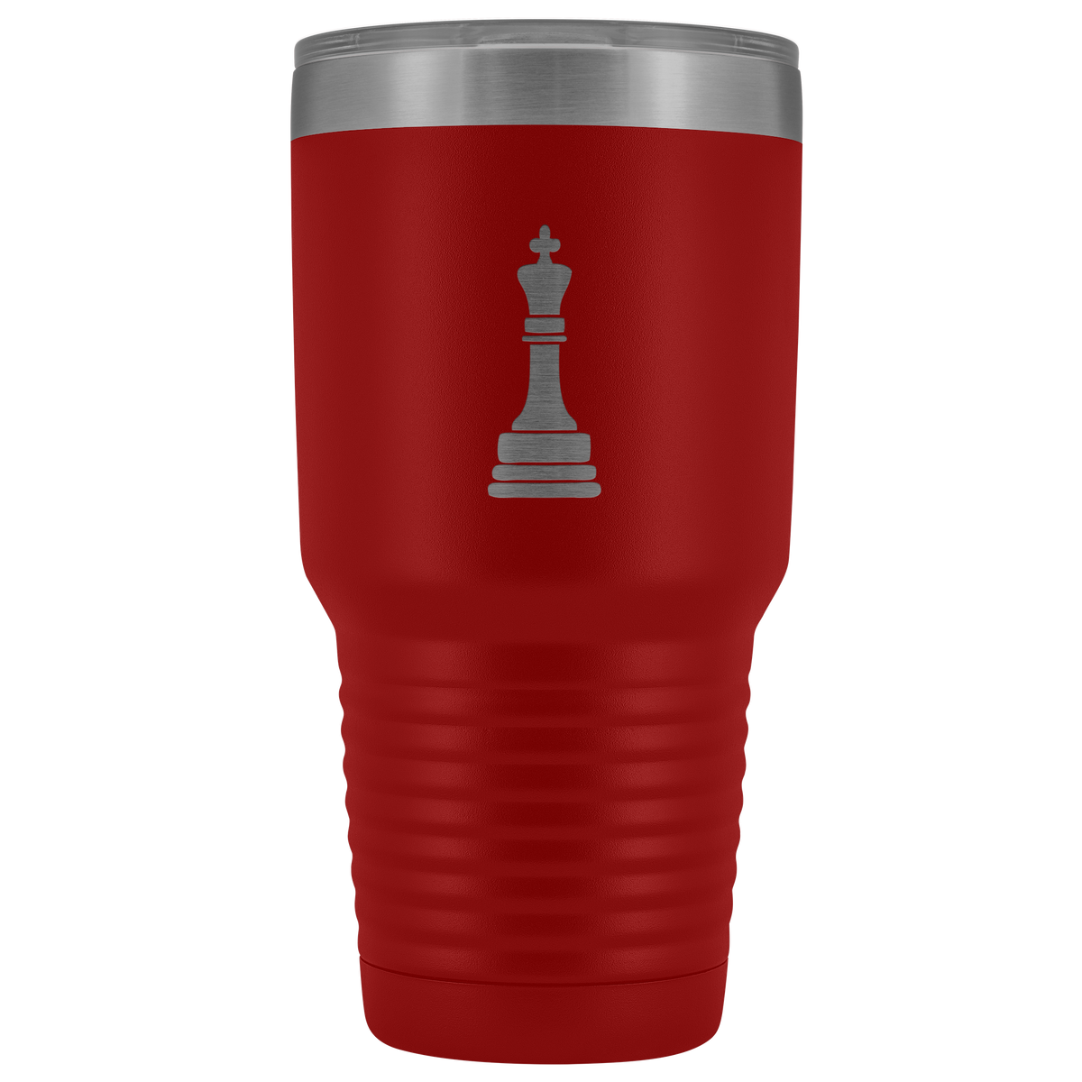 Laser etched King 30 Ounce stainless steel Vacuum insulated hot and cold beverage Tumbler