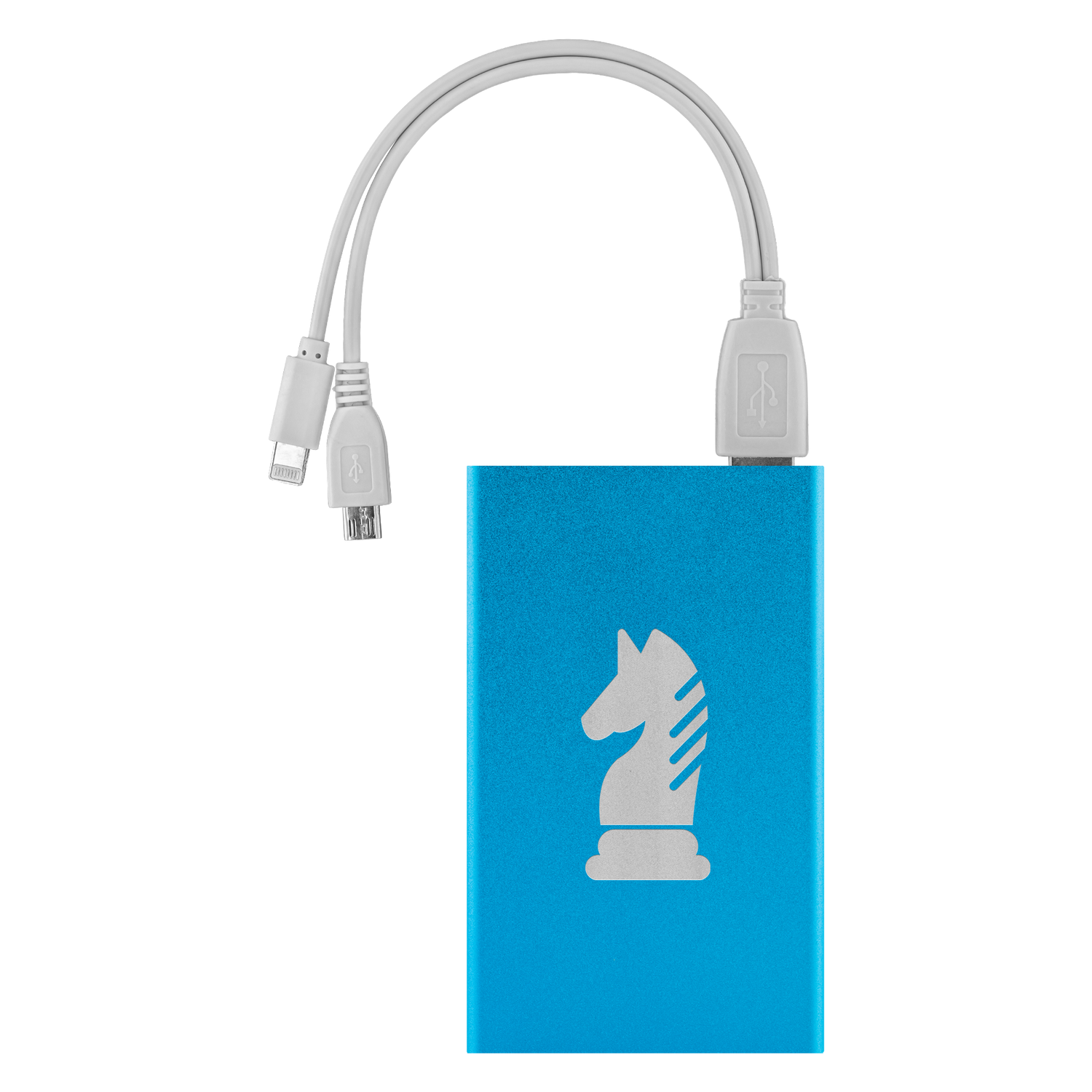 Chess Knight laser etched Lithium-Ion power bank
