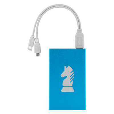 Chess Knight laser etched Lithium-Ion power bank