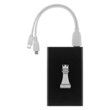 Chess Rook laser etched Lithium-Ion power bank