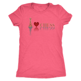 I heart chess - Triblend T-Shirt