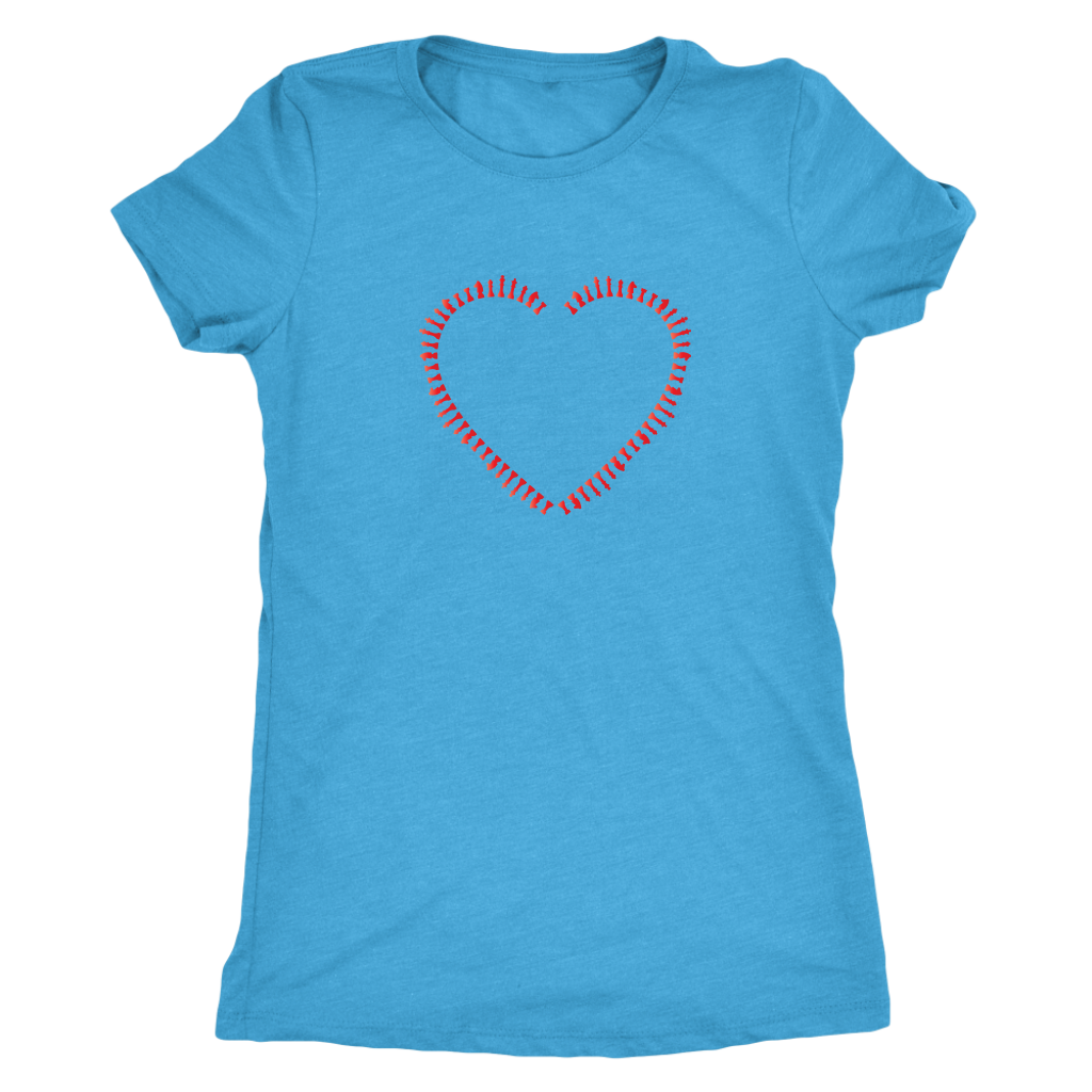 Heart made of chess pieces  - Triblend T-Shirt