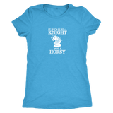 It's called a Knight, not a horsy! - Womens Triblend T-Shirt