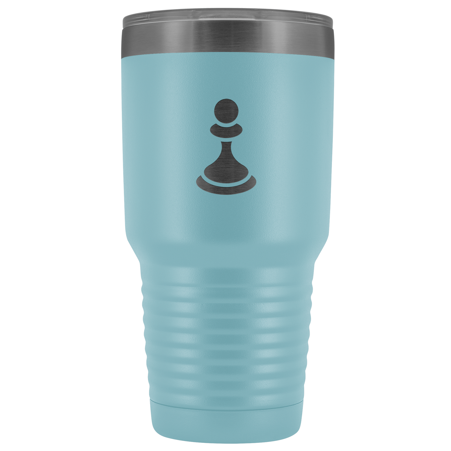 Laser etched Pawn 30 Ounce stainless steel Vacuum insulated hot and cold beverage Tumbler