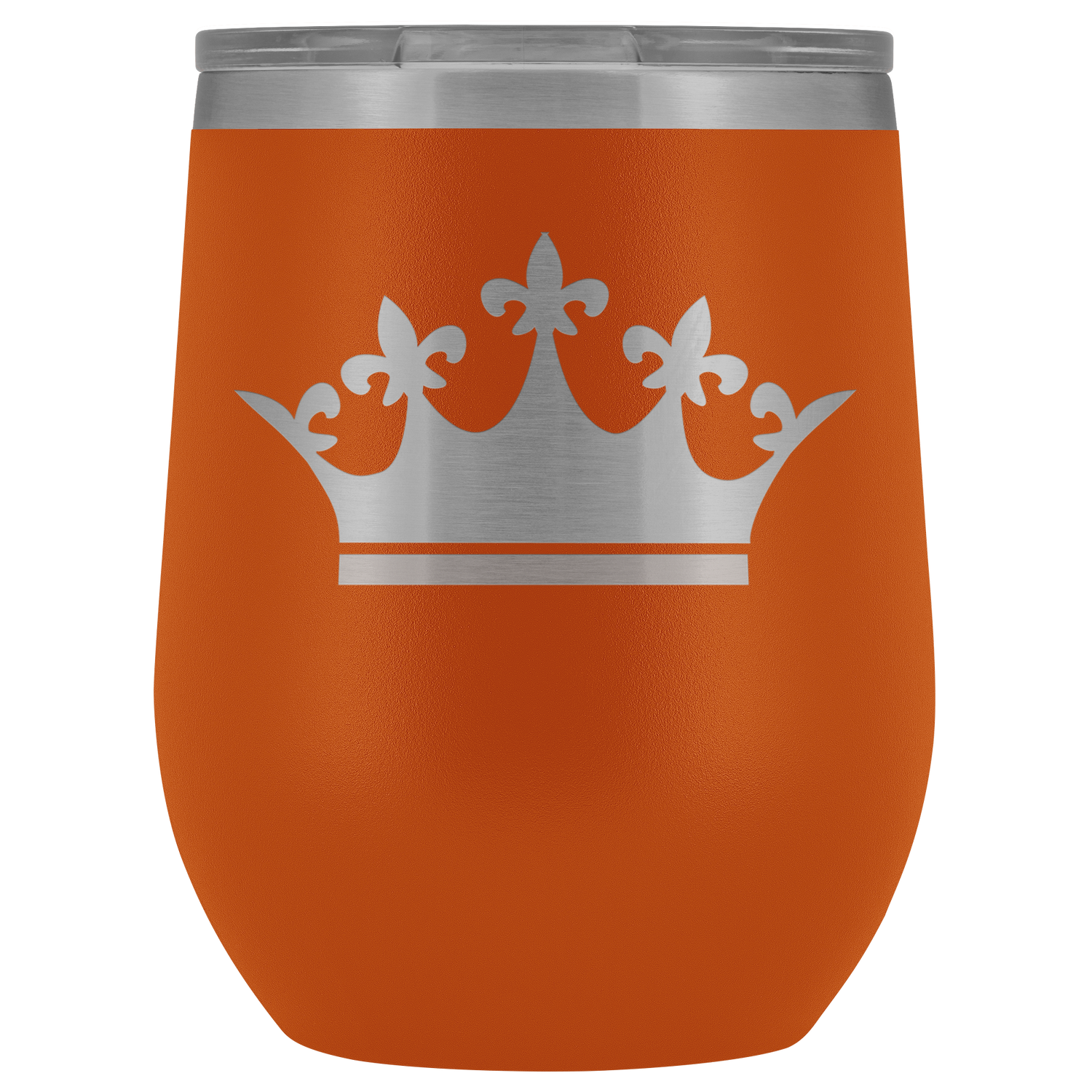 Queen Tiara Laser etched Wine Tumbler