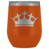 Queen Tiara Laser etched Wine Tumbler