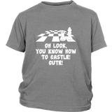 Oh look, you know how to castle! cute! - Youth chess T-shirt