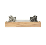 Black and Gray Chess Set in Rustic Ashwood Chest