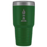 Laser etched bishop 30 Ounce stainless steel Vacuum insulated hot and cold beverage Tumbler