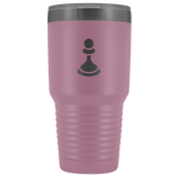 Laser etched Pawn 30 Ounce stainless steel Vacuum insulated hot and cold beverage Tumbler