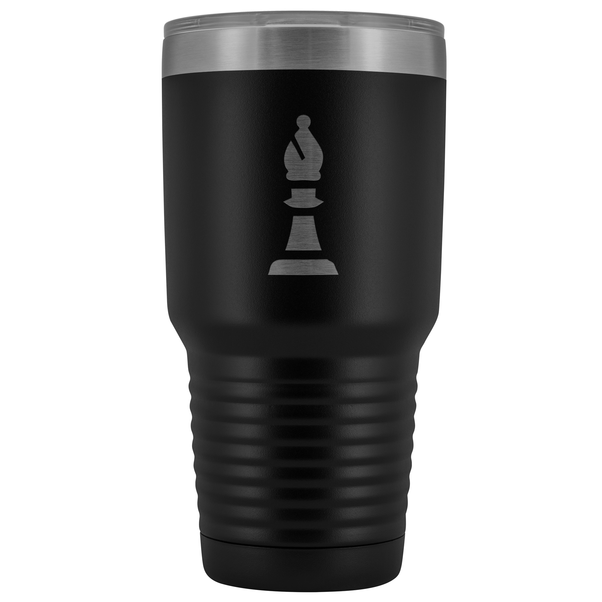 Laser etched bishop 30 Ounce stainless steel Vacuum insulated hot and cold beverage Tumbler