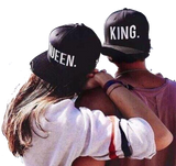 KING and QUEEN Embroidery Snapback Hat Acrylic Baseball Sports Cap