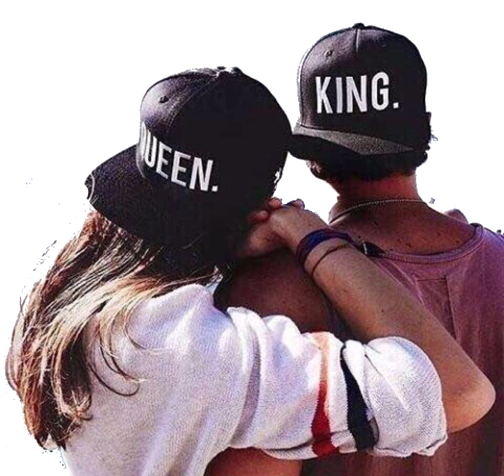 KING and QUEEN Embroidery Snapback Hat Acrylic Baseball Sports Cap