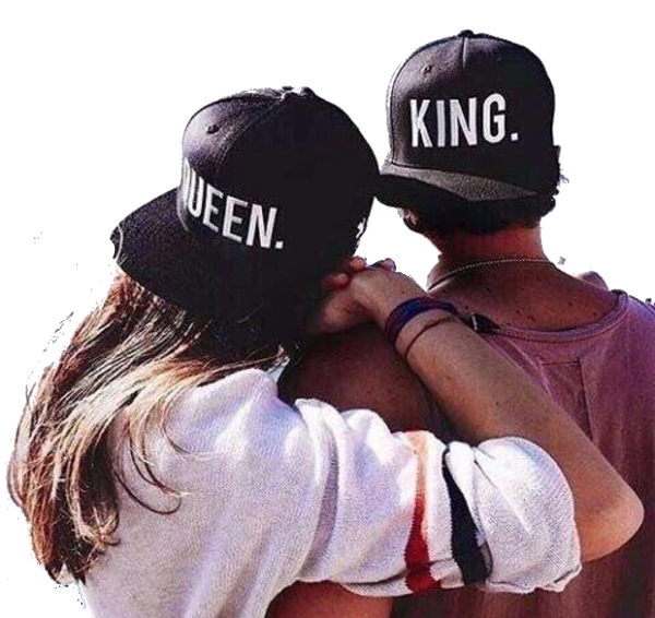 KING and QUEEN Embroidery Snapback Hat Acrylic Baseball Sports Cap