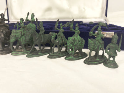 Brass Maharaja Army Chess Pieces