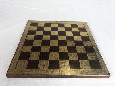 Golden and Bronze Metal Chess Set