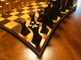 Tempisque and Salmwood Twisted Battle Chess Set