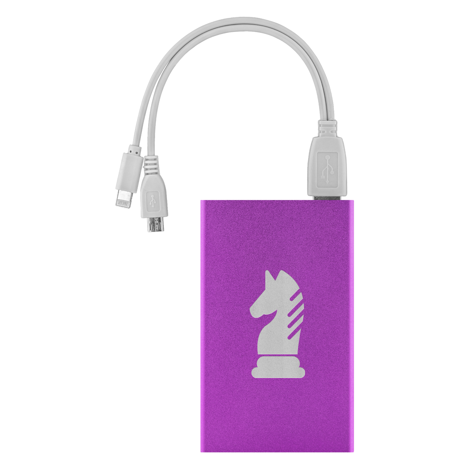 Chess Knight laser etched Lithium-Ion power bank