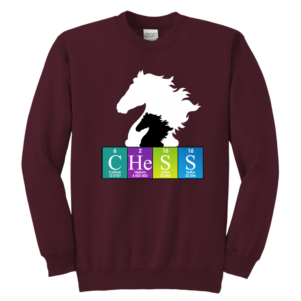 Chess Atomic Table - Youth Unisex Sweatshirt