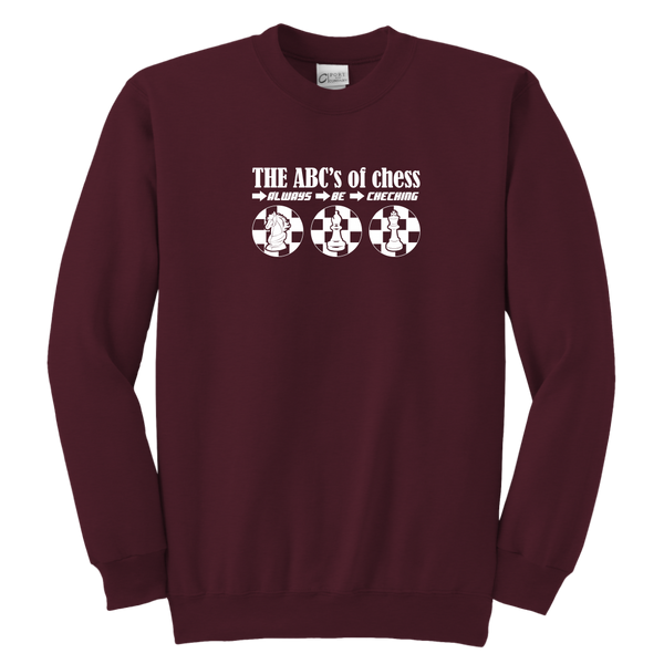 The ABC's of Chess - Always Be Checking - Youth Unisex Sweatshirt