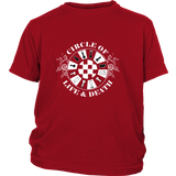 Circle of life and death - Youth chess T-shirt
