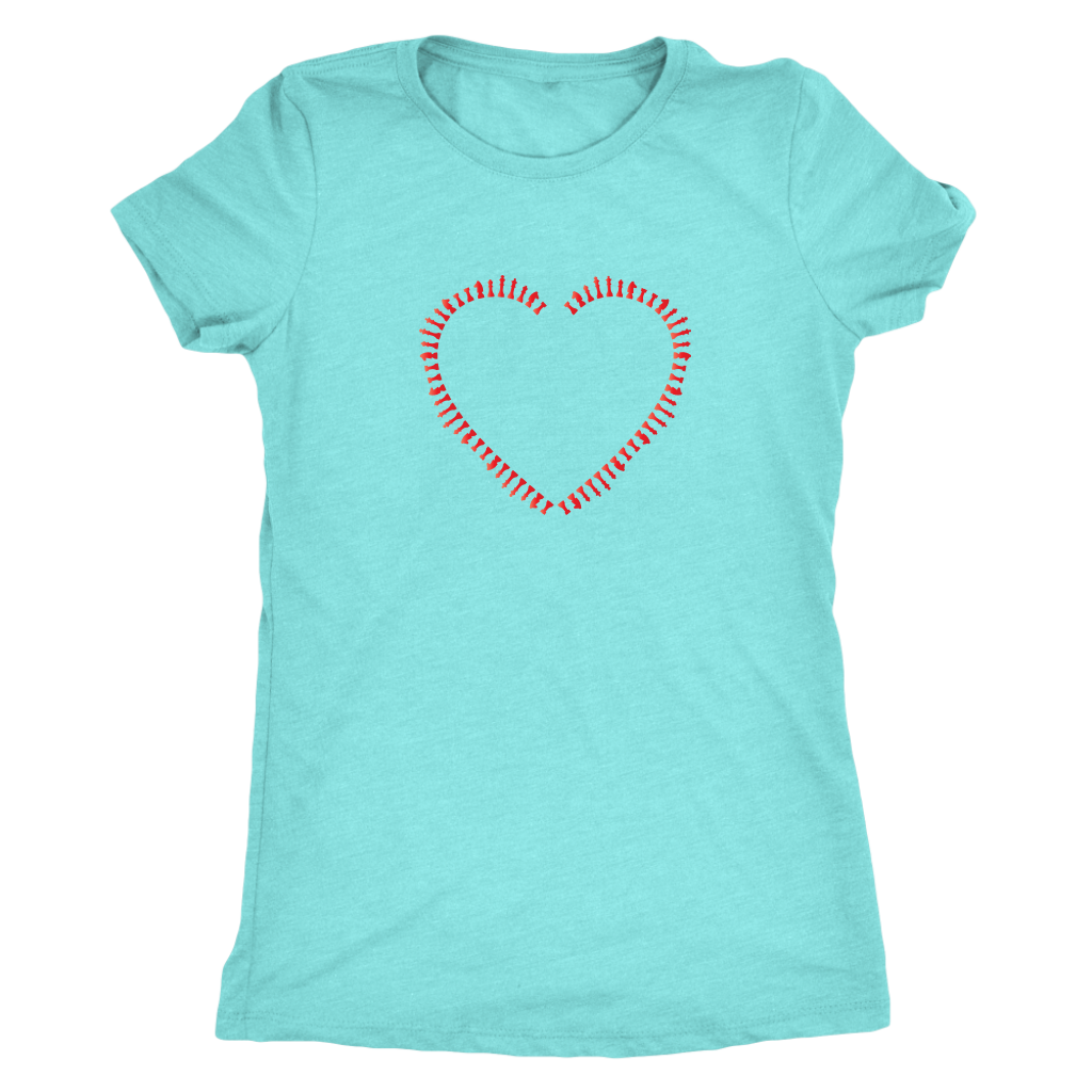 Heart made of chess pieces  - Triblend T-Shirt