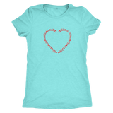 Heart made of chess pieces  - Triblend T-Shirt